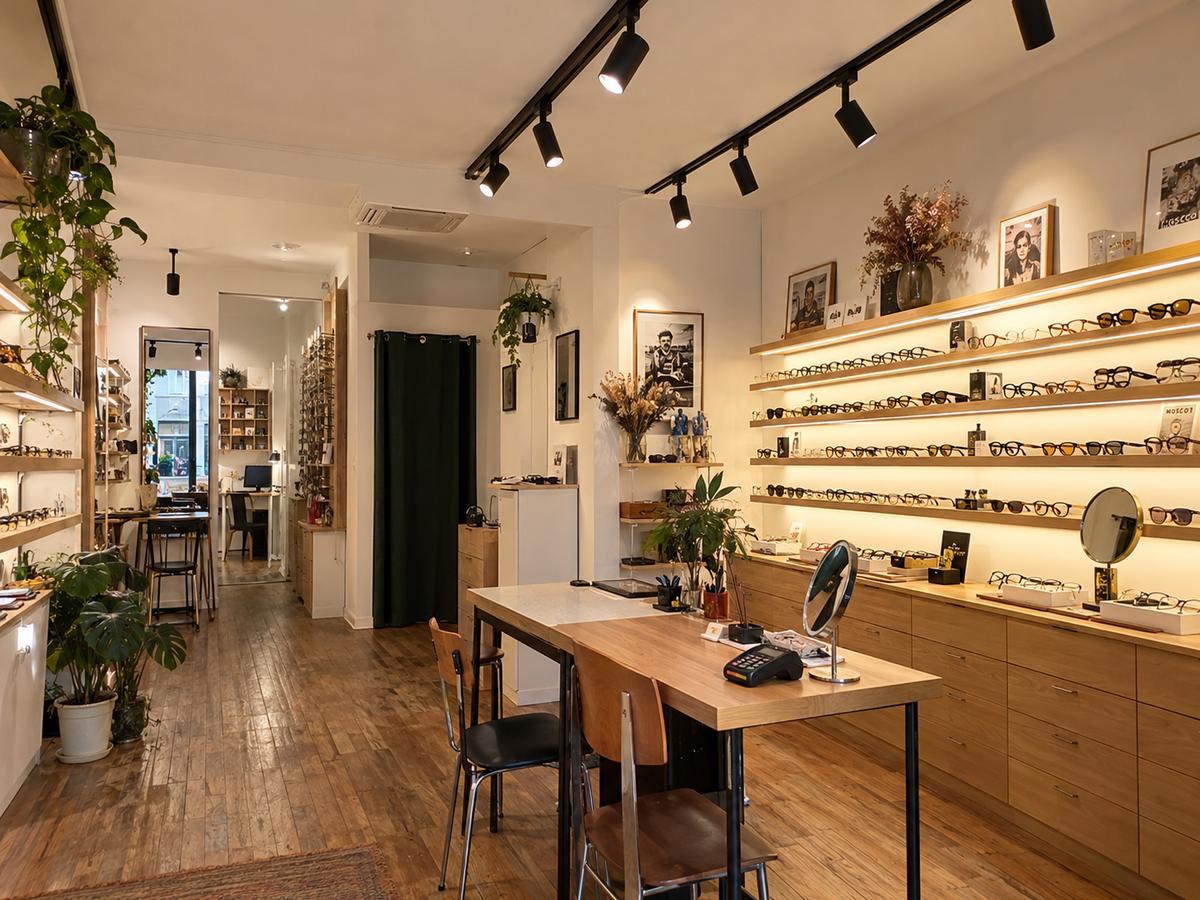 Après : éclairage et électricité d'un opticien